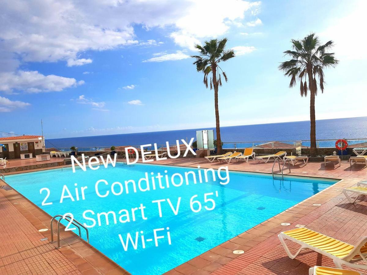 Deluxe Seaview-Sunsets !Transfe-R Inc! Pool,2Aircond,2Tv65",600Mb Dishwasher,,2 Beaches,Anfi-View Patalavaca Exterior photo